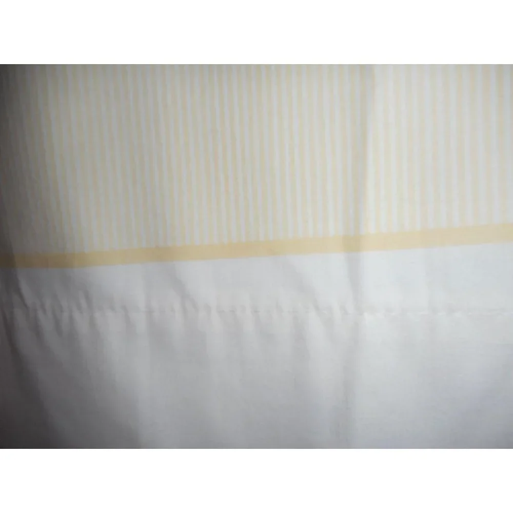 2 Vintage Wamsutta yellow striped pillowcases